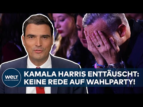 US-WAHL 2024 - EILMELDUNG: KAMALA HARRIS sagt Wahlparty ab - Donald Trump steuert auf Sieg zu
