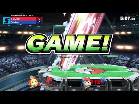 Smash at Park University WR3 - TE|Jinx (Isabelle/Wii Fit Trainer) vs. Olkios (Ness)