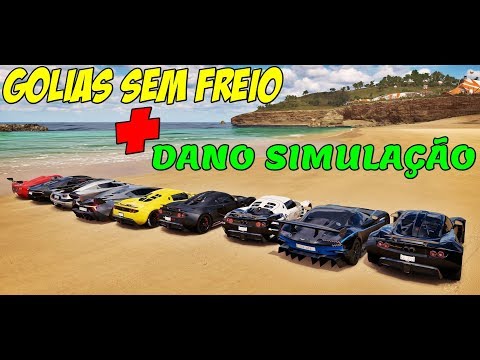Goliath Without Brakes + Damage Simulation with 12 People - It Went Bad for Everyone 🤣 Forza Hori...