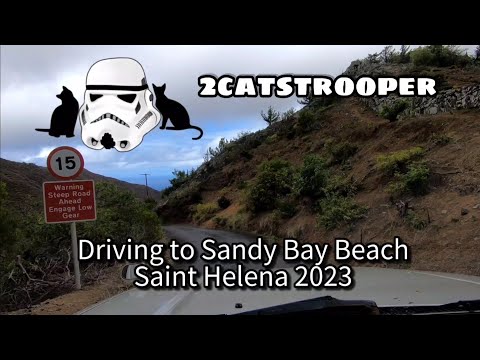 Driving to Sandy Bay Beach on Saint Helena Island