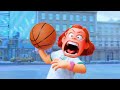 turning red ball mem, she threw the basketball