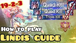 [伝説対決ーLiên Quân Mobile] Use Lindis | So easy Game | リンディスの使い方 By 征服者 | #Rov, #傳說對決,#펜타스톰