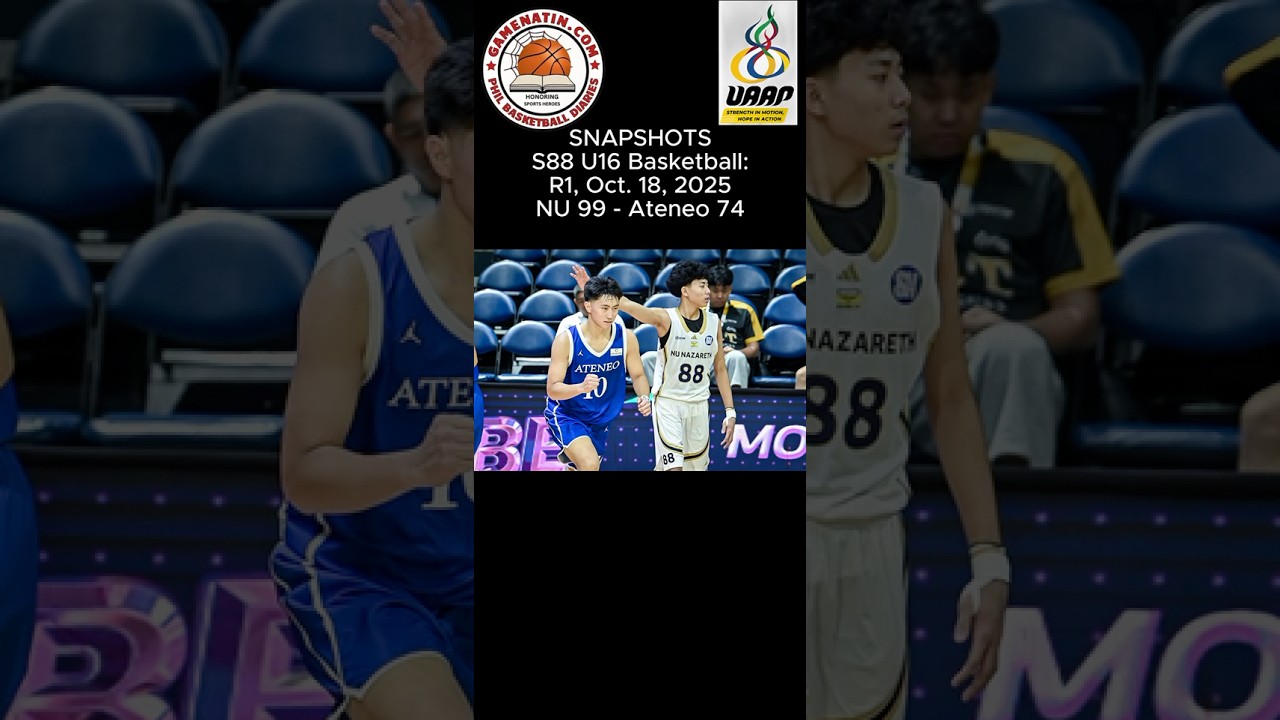 Snapshots: U16 Basketball - NU 99 - Ateneo 74