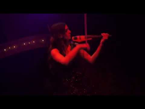 Rebecca Cherry performs electric violin at The Box NYC