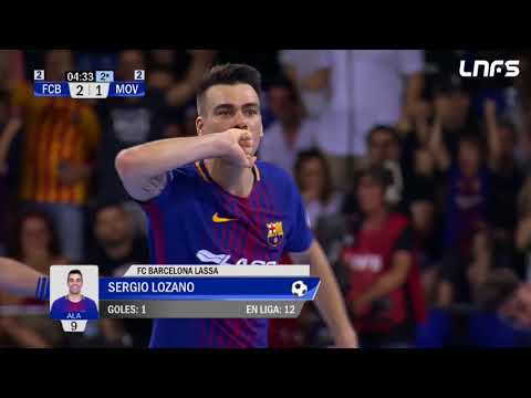 Gol Lozano (2-1) FC Barcelona Lassa - Movistar Inter. Final 4 Play Off. LNFS