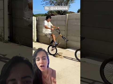 A bicicleta com a Menor Roda do Mundo‼️🌎 skimnek #bmx #bmxplus #automobile