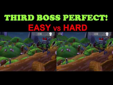 Bit Trip Runner2 - Easy vs Hard (Third Boss Perfect)