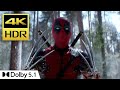 Deadpool Wolverine 2024 Deadpool Vs TVA Soldiers 4K HDR Dolby 5 1