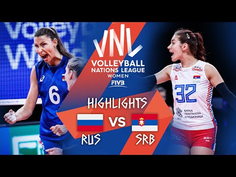 RUS vs. SRB - Highlights Week 4 | Women's VNL 2021