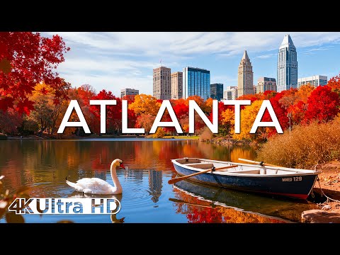 Autumn in Atlanta 4K 🍁 | City Parks, Forest Trails & Vibrant Colors