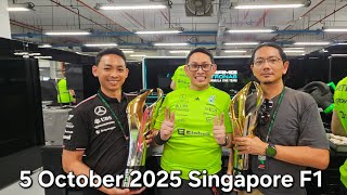 Once in a Lifetime: My Exclusive Access Inside the F1 Singapore Paddock on 5 October 2025