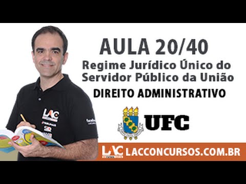 Aula 20/40 - Concurso UFC 2016 - Regime Jurídico Único do Servidor Público da União