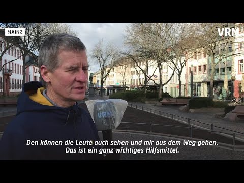 Blind durch die Stadt: Orientierungsprobleme in Mainz