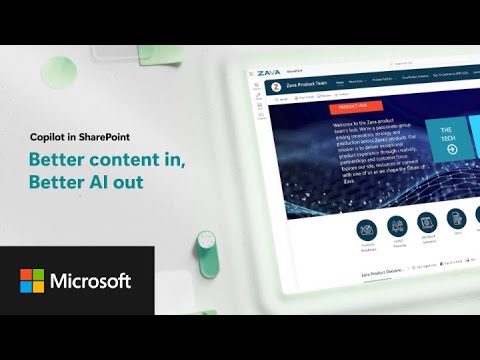 Video Thumbnail: Copilot in SharePoint: Better content in, better AI out