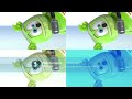 Gummy Bear Song HD Four Normal Voice Upside Down Version At Once
