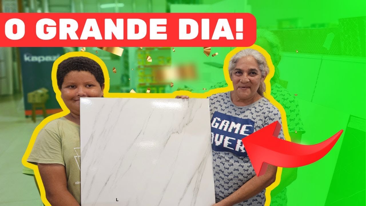 GAROTO DA TV E DONA IVETE NA LOJA: ESCOLHA DAS CERÂMICAS