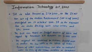 Information Technology Act 2000, Cyber Security Lecture series