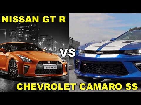 Thumbnail for 2018 Nissan GT R vs 2018 Chevrolet Camaro SS-Test Compare by Opel, Supercar, Nissan GT-R, Chevrolet, Performance car, rall, Chevrolet Camaro, rally, WiLL, Car, Nissan, vide