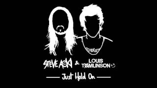 Steve Aoki &amp; Louis Tomlinson - Just Hold On (Cover Art)