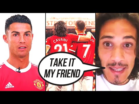RONALDO'S BRILLIANT REACTION When He Found Out CAVANI Gave Him NUMBER 7 At Manchester United