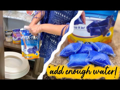How to use an RV black holding tank deodorizer