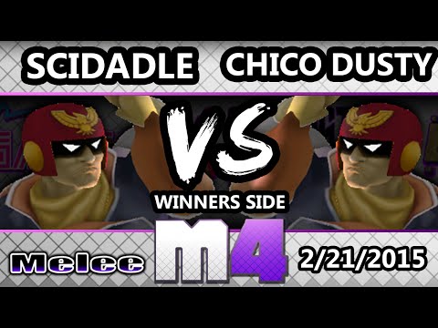McSmashter 4 - Scidadle (Captain Falcon) Vs. Chico Dusty (Pink) SSBM Round Robin Pools - Melee