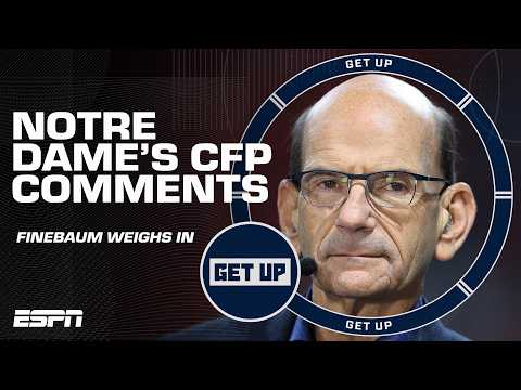 Paul Finebaum says ND's Pete Bevacqua has a MOTOR MOUTH! 'Were tired of hearing it!' | Get Up