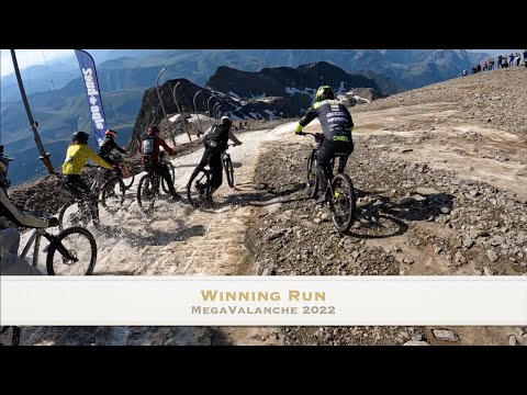 Megavalanche 2022 final / winning run / full race / Stefan Peter