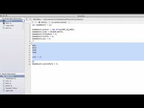 Programming A Chess Engine In Pure Javascript Part 5 - Game Board Definition