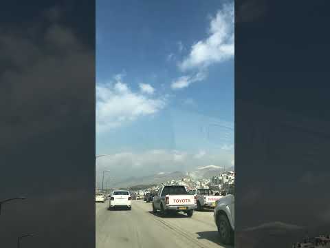 Snowy Mountain of Sulimaniya Kurdistan #kurdistan #slemani #snow #subscribe #support #shortvideo