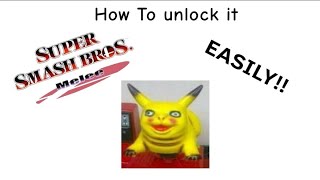 How To Unlock Pichu Easily On Super Smash Bros Melee