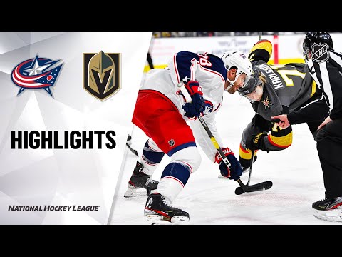 NHL Highlights | Blue Jackets @ Golden Knights 1/11/20