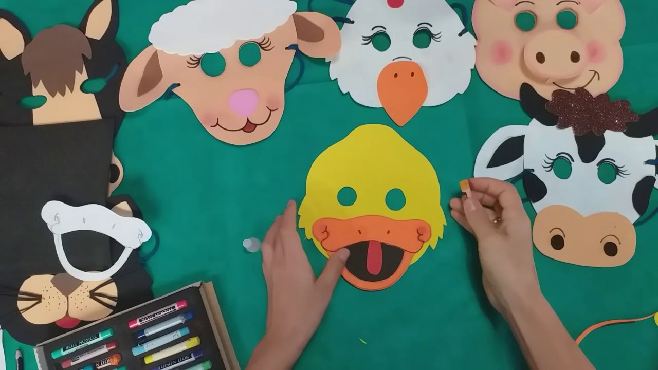 Máscaras do Sítio do seu LOBATO- PATO E CACHORRO