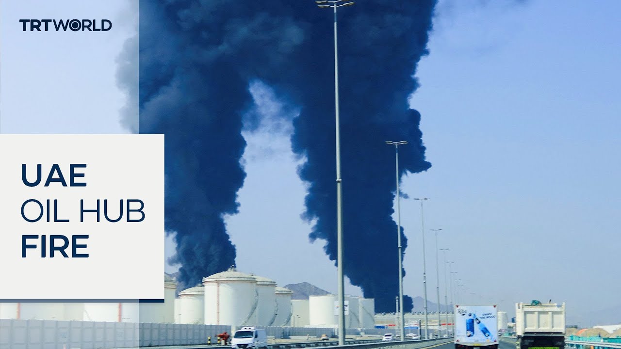 Suspected Iranian strike sparks fire at UAE oil facility