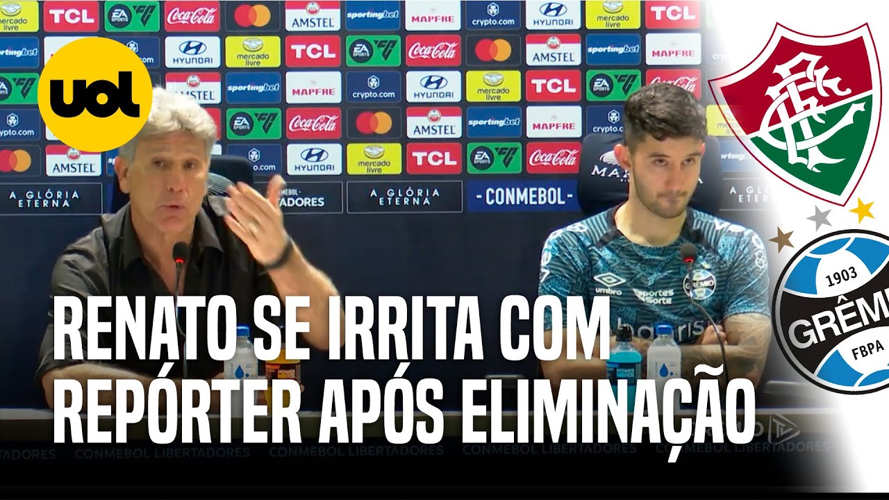 'ENTÃO VEM NO MEU LUGAR': RENATO GAÚCHO SE IRRITA APÓS DERROTA DO GRÊMIO PARA O FLUMINENSE