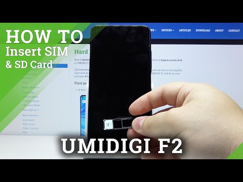 Micro SD & Nano SIM Installation in UMIDIGI F2 - Insert SD and SIM Cards