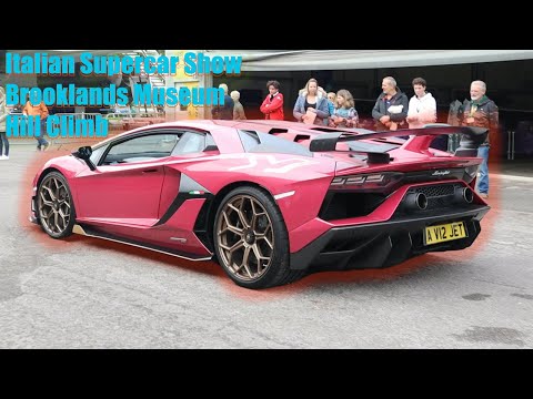 Brooklands 2021  Italian Car Show & Hill Climb - Lamborghini, Ferrari, Alfa Romeo = More #supercar