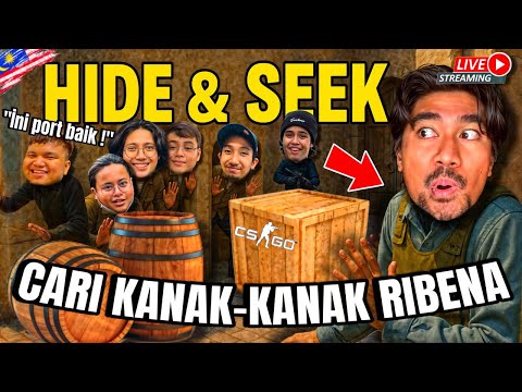 🔴REZZA NAK CARI BUDAK NAKAL! | CS:GO HIDE & SEEK (MALAYSIA) ft. TEAM KEMUTS!