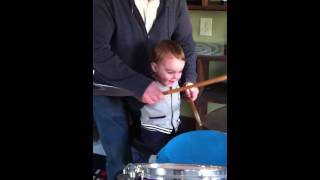 Georgie & Dada Drum!