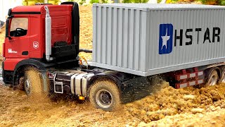 Unboxing of RC Semi Trailer Truck - Off-Roading & Testing