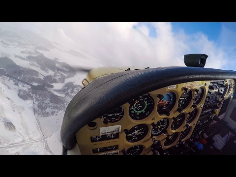 Cessna 172RG to Norrköping, Sweden - in Snow and Bad Visibility