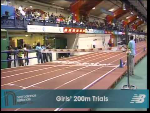 Girls 200m Prelim Heat 6 - New Balance Indoor Nationals 2011