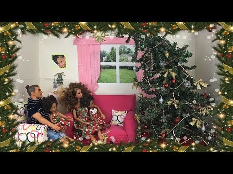 Barbie Sisters Christmas Decorating Routine & Holiday Shopping! | Naiah and Elli Doll Show #11 Video