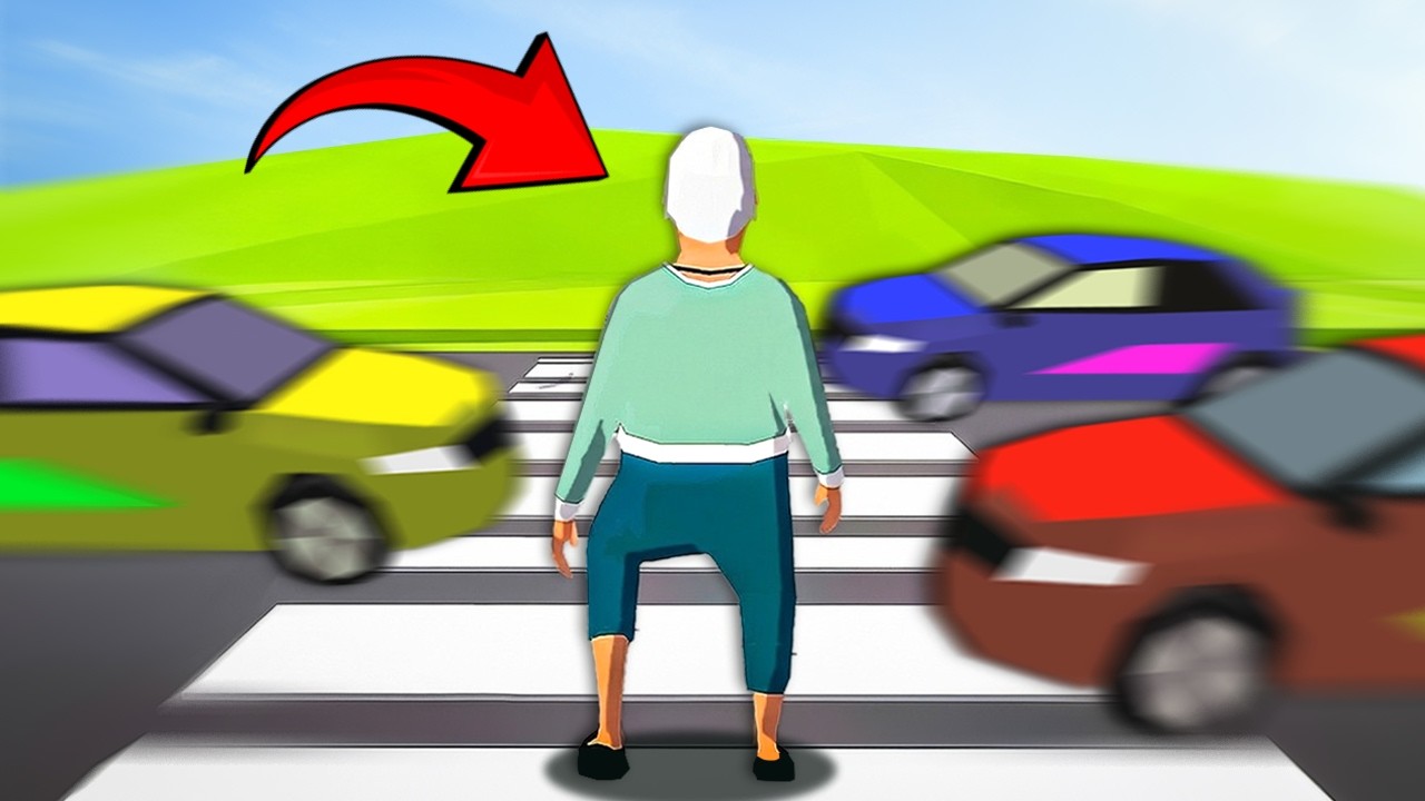 AJUDE ESSA VELHA BURRA A ATRAVESSAR