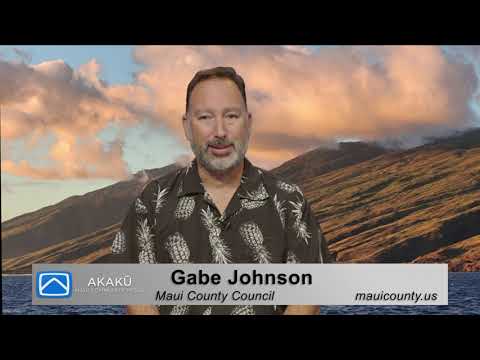 PSA Maui Wildfires - Councilmember Gabe Johnson