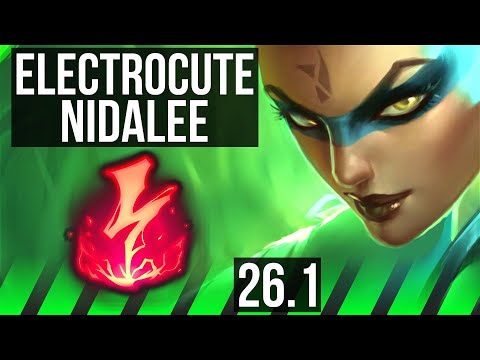 NIDALEE vs KHA'ZIX (JGL) | Perfect KDA: 21/0/5, Electrocute | EUW Master | 26.1