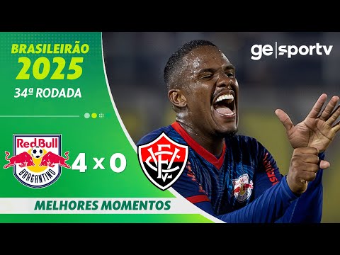 Gols e lances de Red Bull Bragantino x Vitória