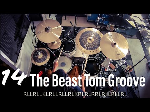60 Second Drum Lesson: 14 - The Beast Tom Groove