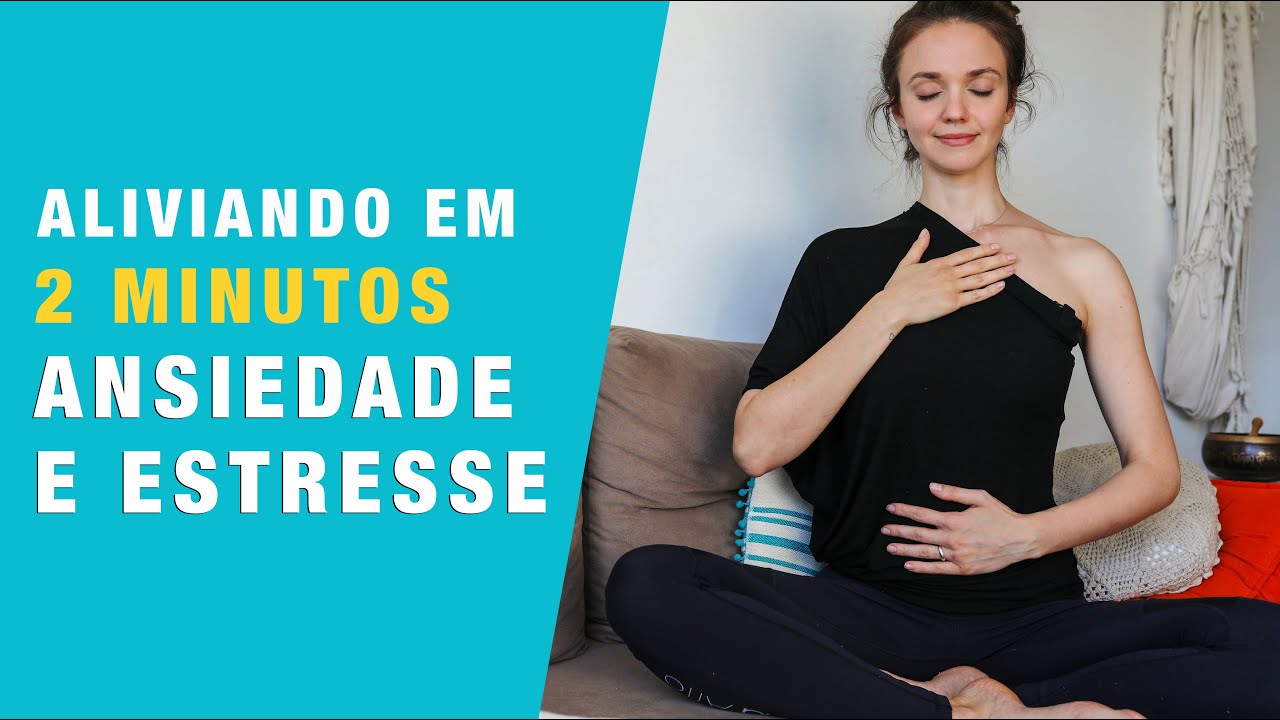Aliviando ANSIEDADE e ESTRESSE com a respiração 💙Com 2 MINUTOS por dia.