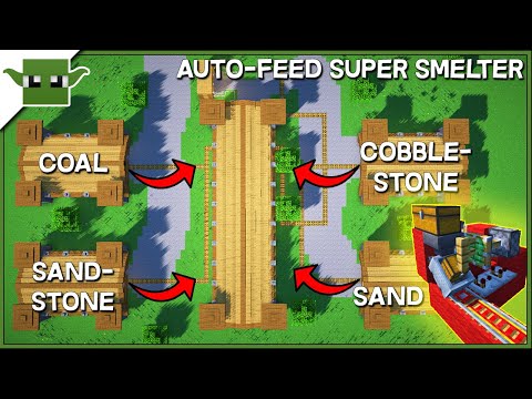 UNBELIEVABLE: Build an AUTO-FEED SMELTER in Minecraft